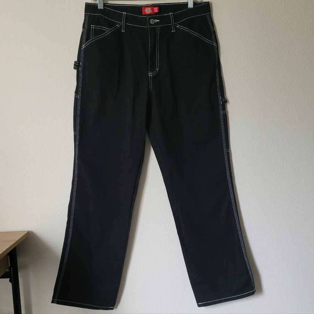 Dickies Black Carpenter Jeans Contrast Stich